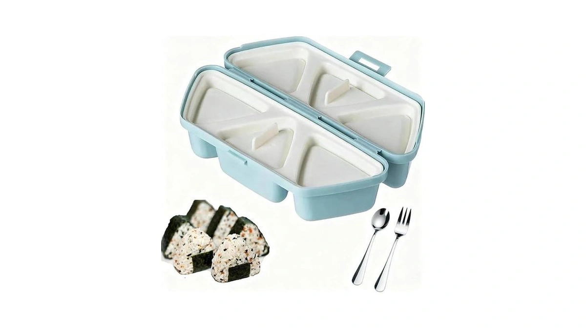 Dumfurc 6 In 1 Onigiri Mold Triangle Rice Ball Mold