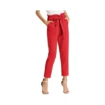 Grace Karin Women's Cropped Paper Bag Waist Pants With Pockets