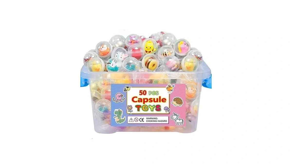 50pcs Adorable Mini Kawaii Capsule Toys Collection Perfect For Sharing