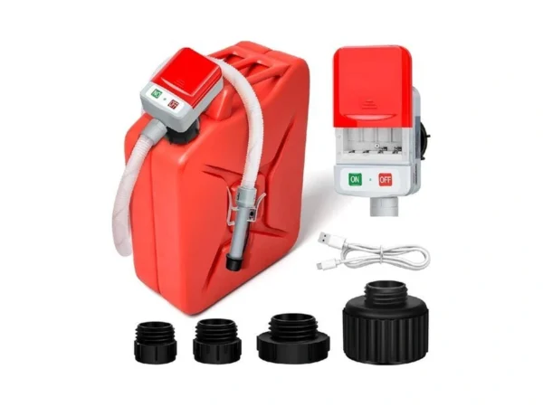 Automatic Portable Fuel Transfer Pump With 4 Tank Adapter, Extra