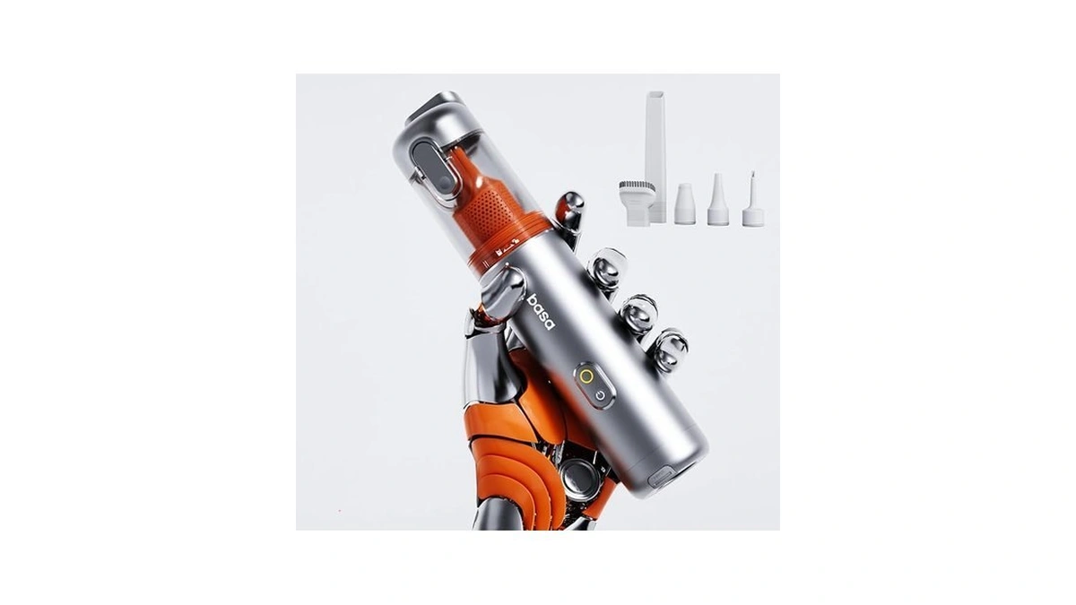 Pocket Car Vacuum With Accessory Kit 6pcs, Cordless, 50 Mins
