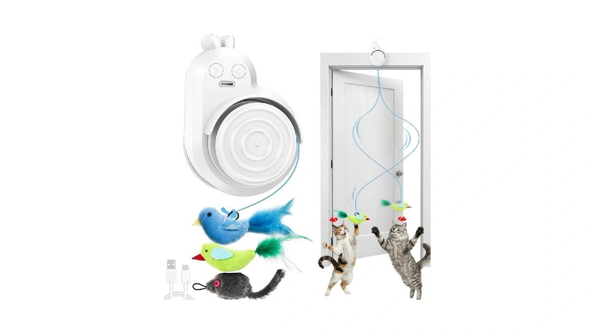 Interactive Cat Toys For Indoor Cats: Automatic Electric Flying Bird
