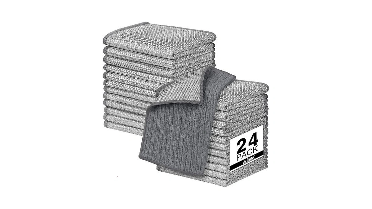 Aidea Non Scratch Wire Dishcloth 24pk, Upgraded Wire Dishwashing Rag