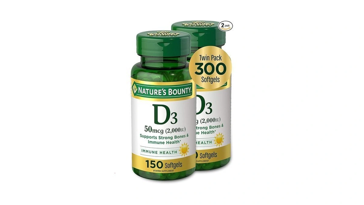 Nature's Bounty Vitamin D3, Supports Immune System And Bone Health,