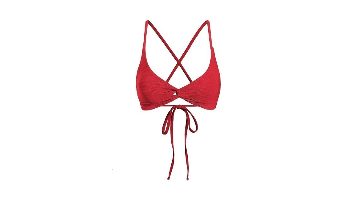 Berlook Bikini Tops For Women Bathing Suit Twist Tie Back