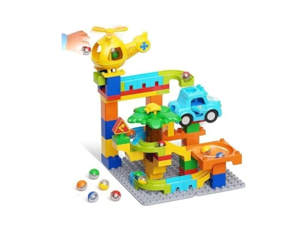 Burgkidz Marble Runs For Kids 4-8, Educational Learning Marble Maze