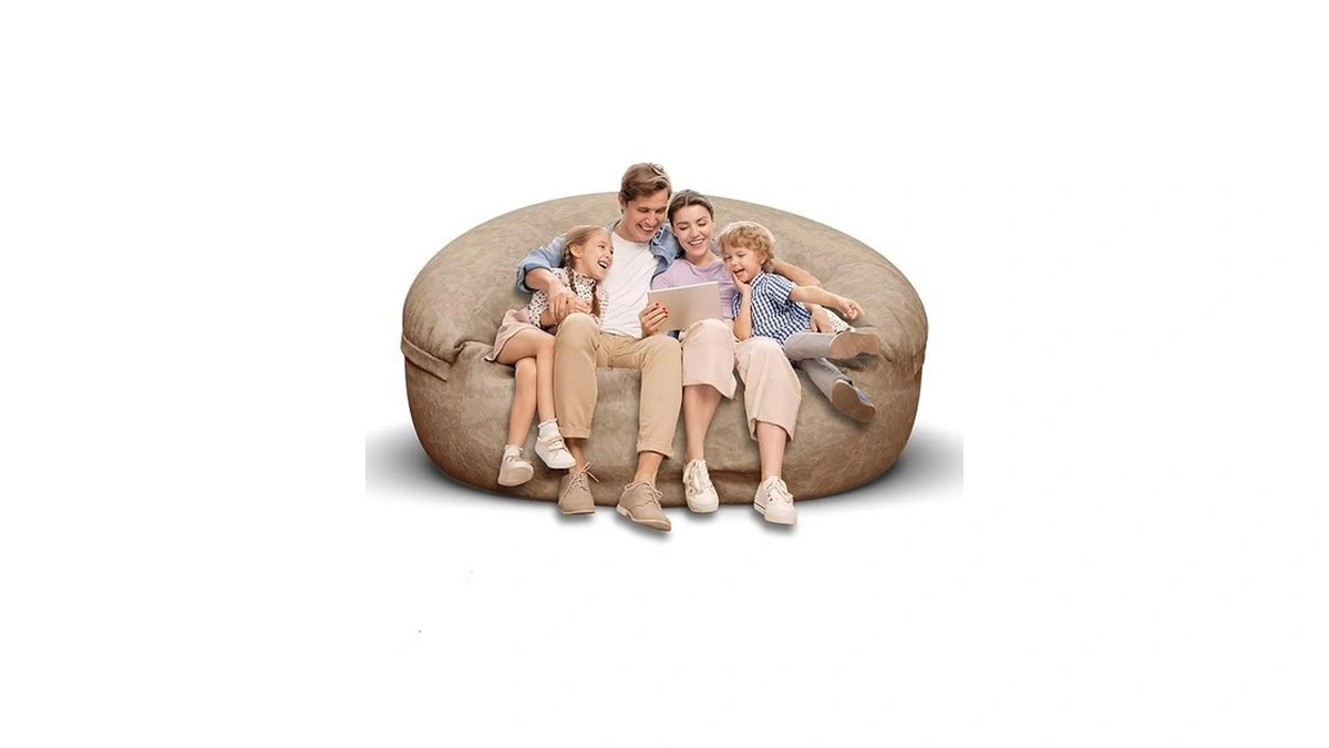 Bean Bag Chair For Adults 6ft,soft Removable Cover For Teens/girls