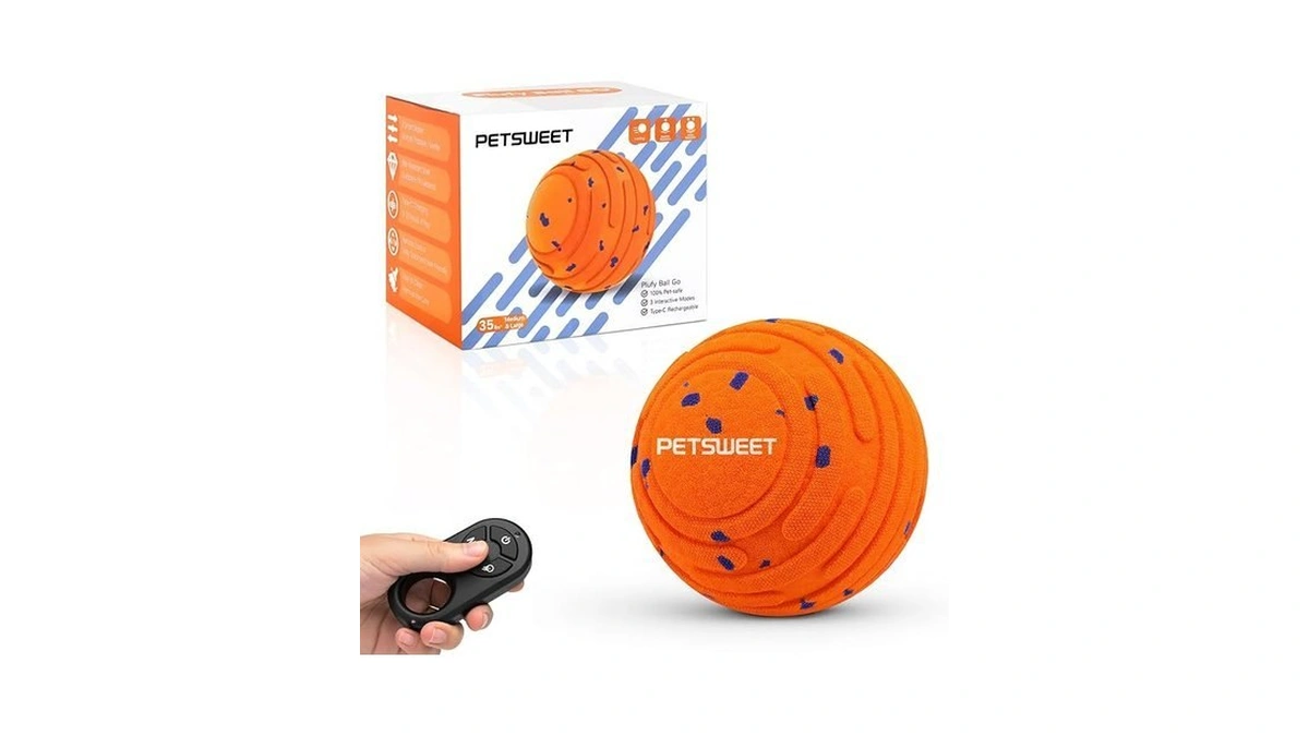 Petsweet Smart Interactive Dog Toy With Remote Control, E-tpu Toy