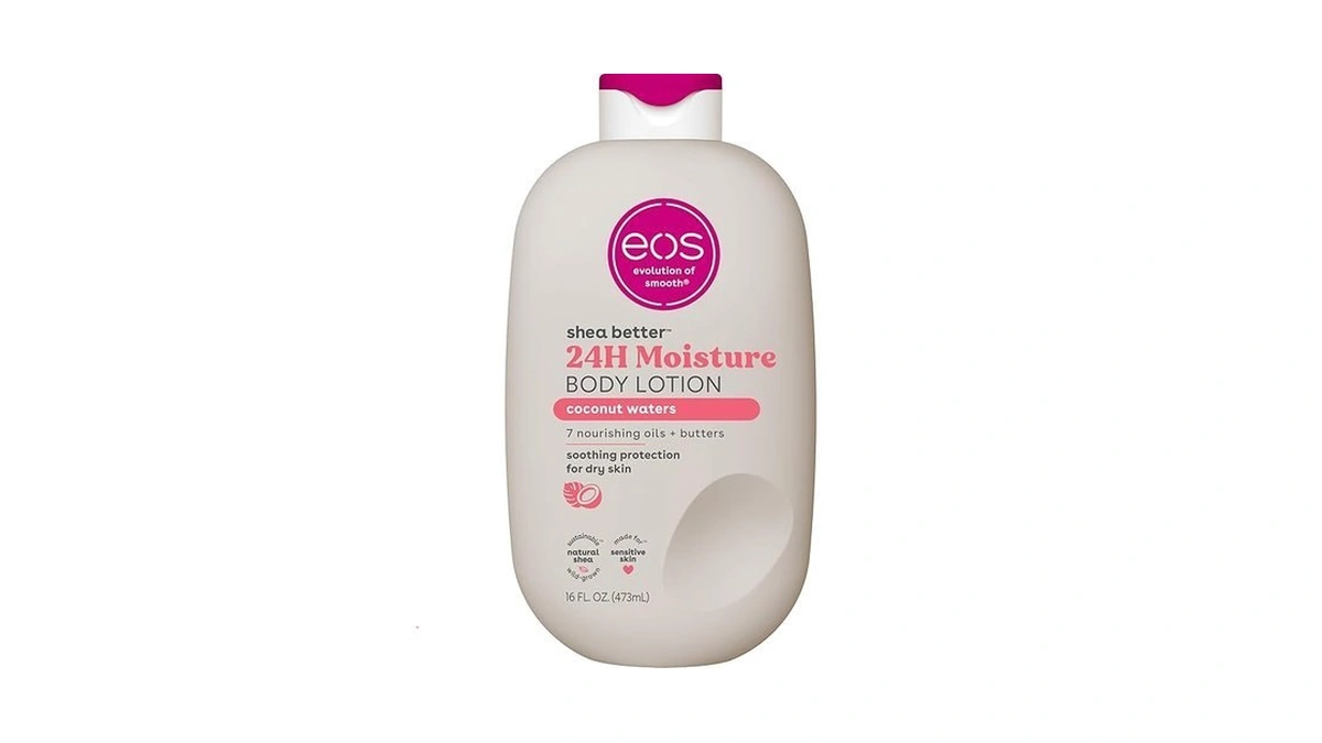 Eos Shea Better Body Lotion Coconut Waters, 24-hour Moisture Skin