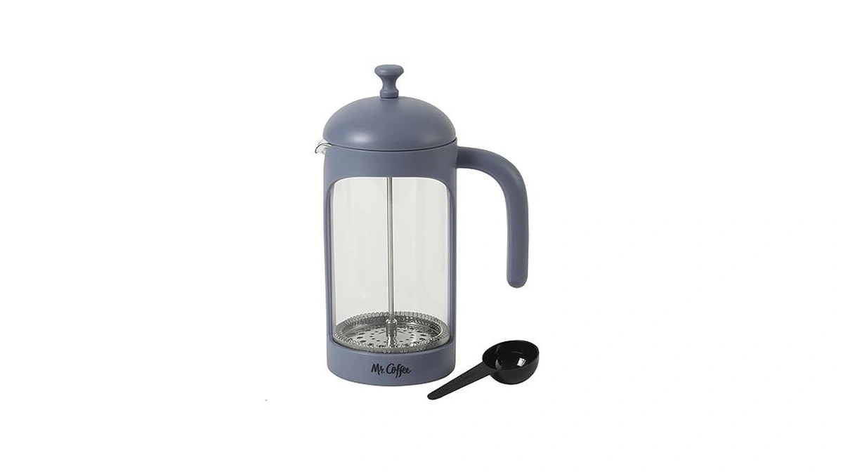 Mr. Coffee Retro Brew French Press Coffee Maker, 31-ounce Glass