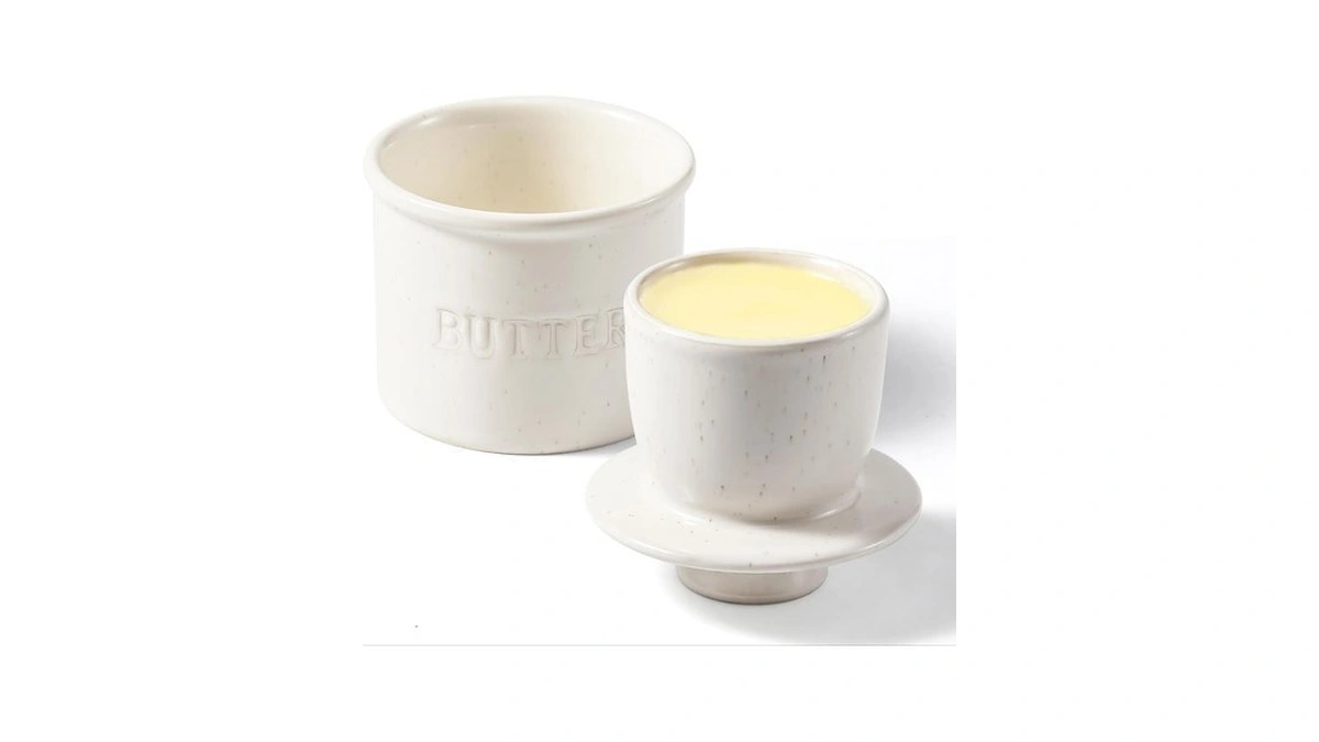 Butter Crock With Lid For Countertop - Ceramic French Butter