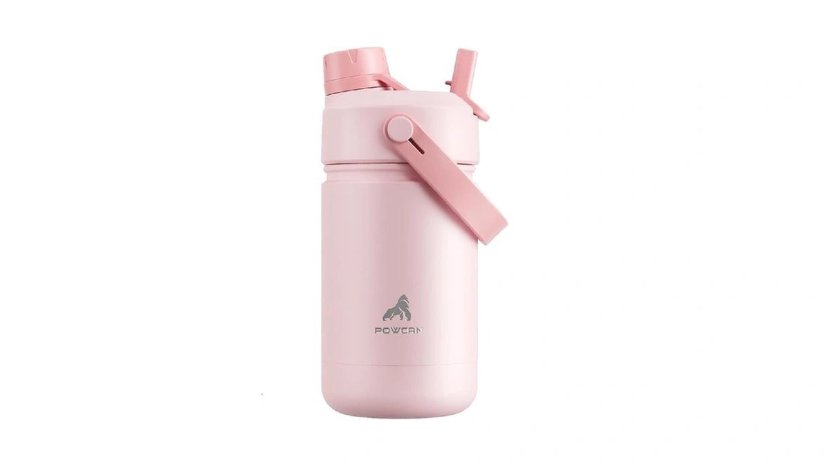 12 Oz Kids Insulated Water Bottle For School: 2-in-1 Straw