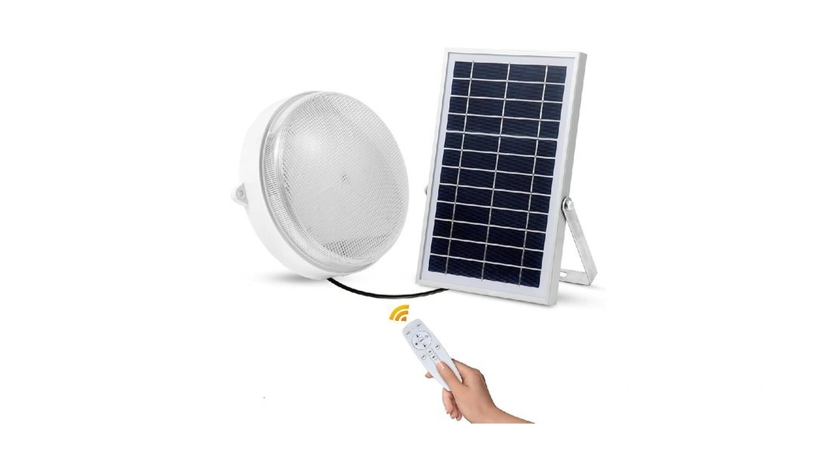 Malitupy Solar Ceiling Lights-indoor Outdoor, Daytime & Dimmable 1000lm Solar