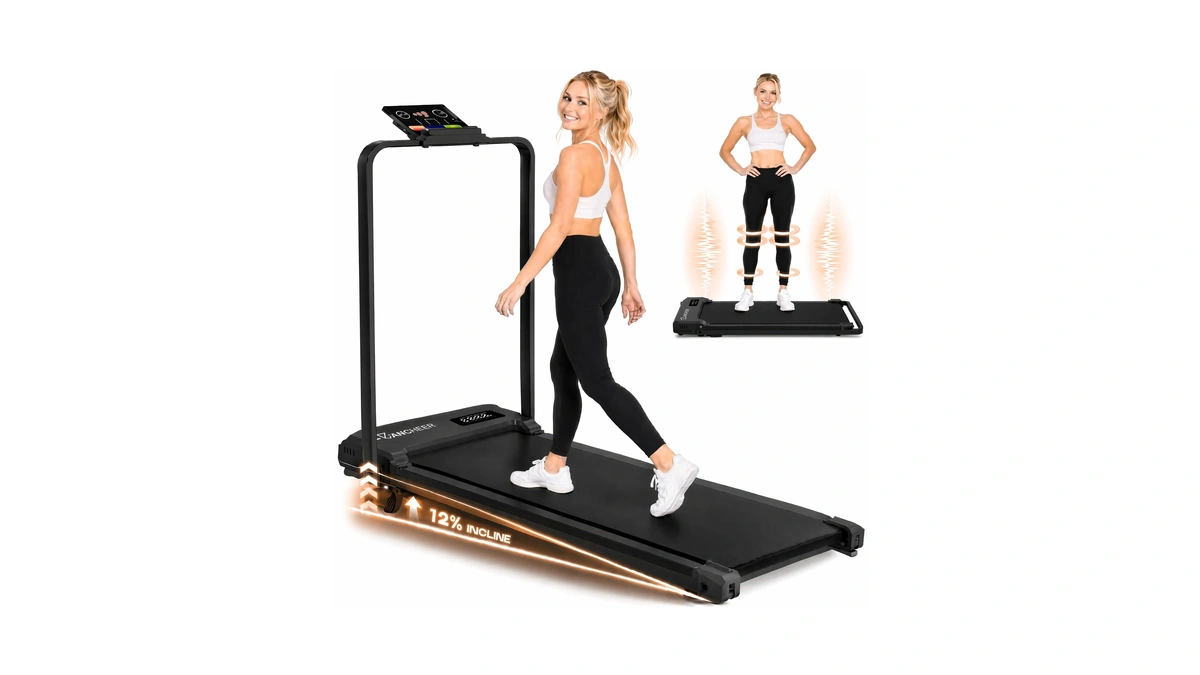 Ancheer Walking Pad Treadmill With 12% Incline - Under Desk