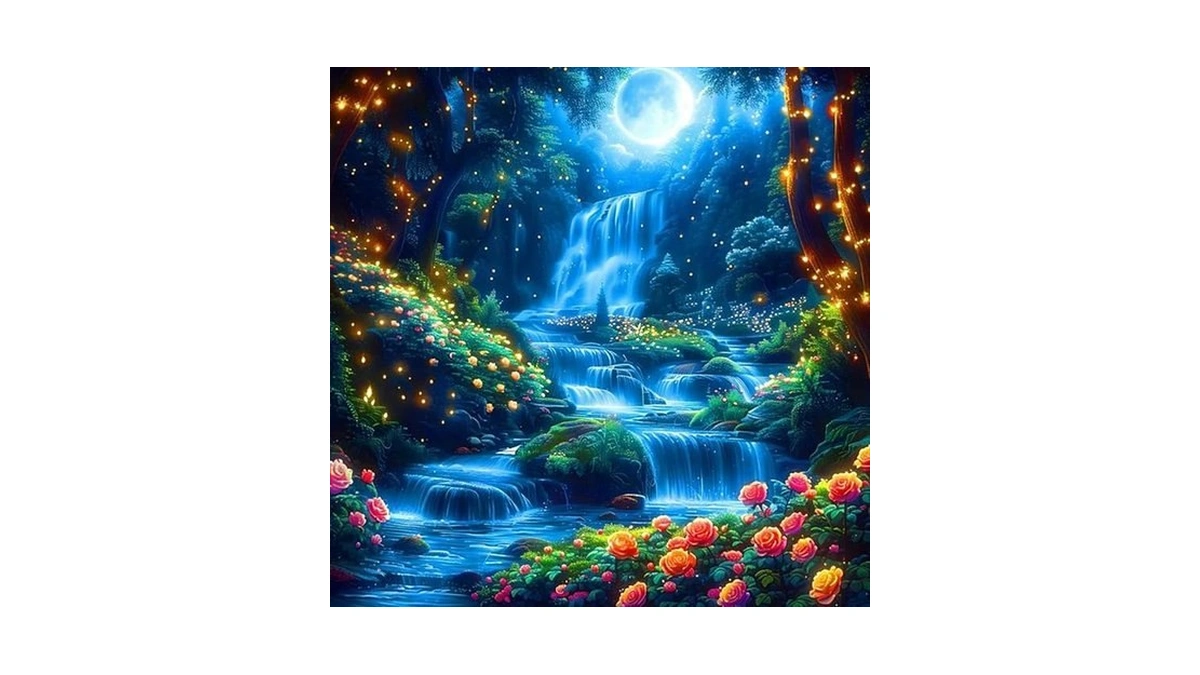 Camocin Diamond Art Kits For Adults Waterfall, 5d Waterfall Diamond