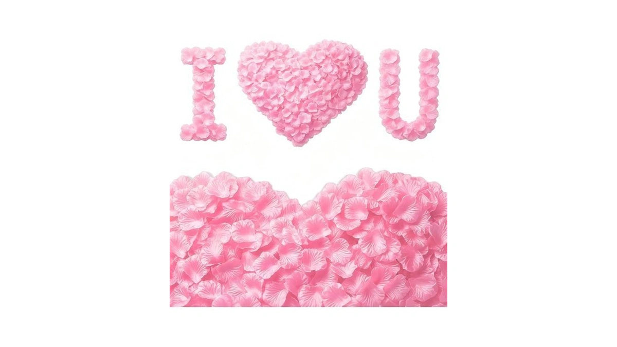 Vkshop 2400 Pink Rose Petals,artificial Roses Petals For Valentines Day,romantic