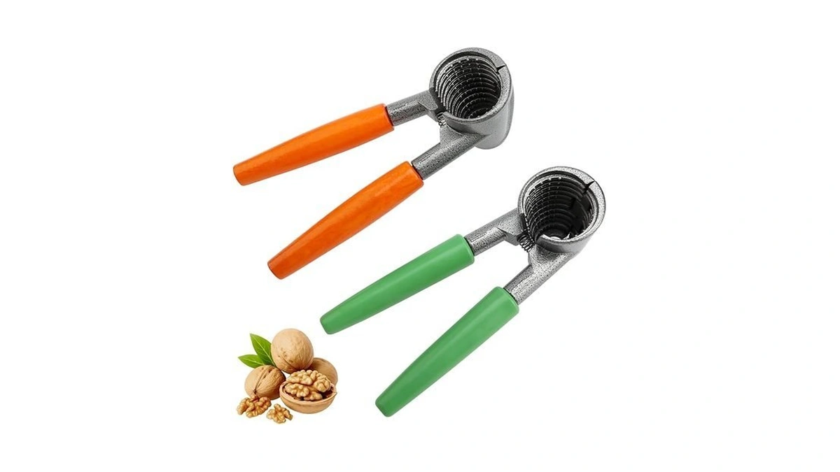 Nut Cracker 2 Pack, Heavy Duty Zinc Alloy Pecan Cracker