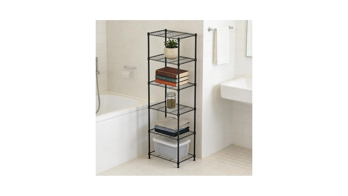 Peacefulhues 55" H X 17.7" W Wire Shelves For Storage,