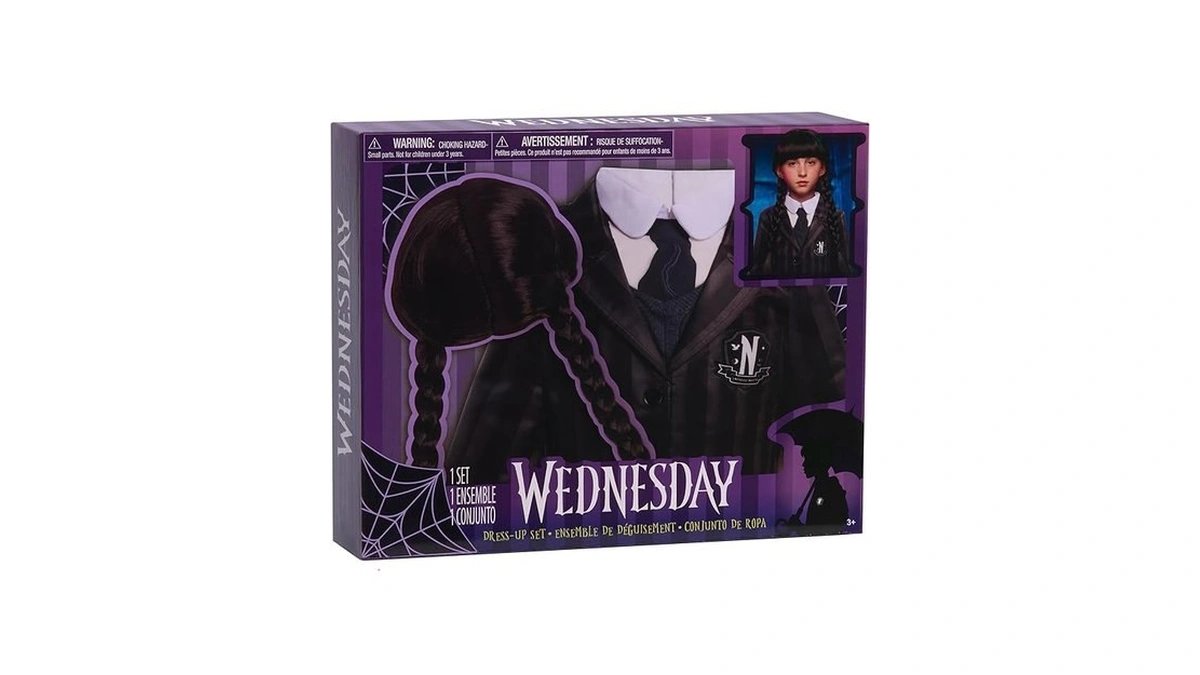 Wednesday Dress Up Set, 2-pieces, Nevermore Academy Uniform, Dress Up