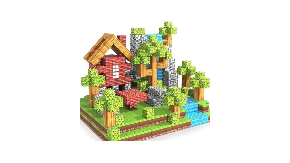 Wanplay 100pcs Magnetic Blocks, 1 Inch Building Blocks For Kids,