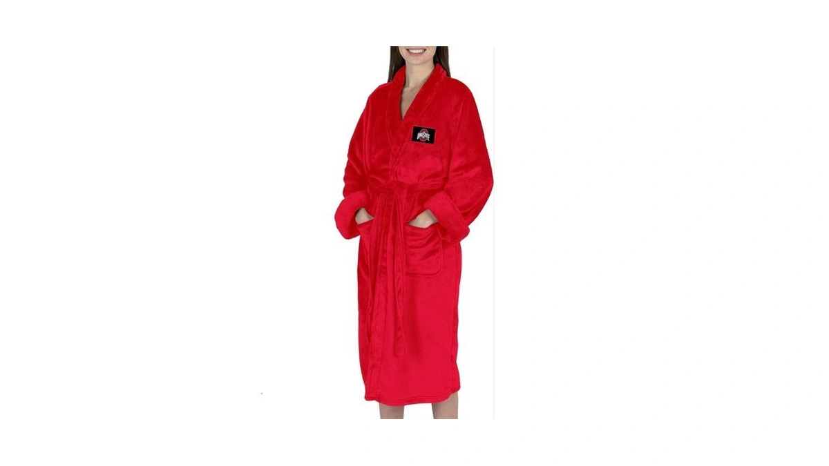 Northwest Ncaa Ohio State Buckeyes Team Color Silk Touch Bathrobe,