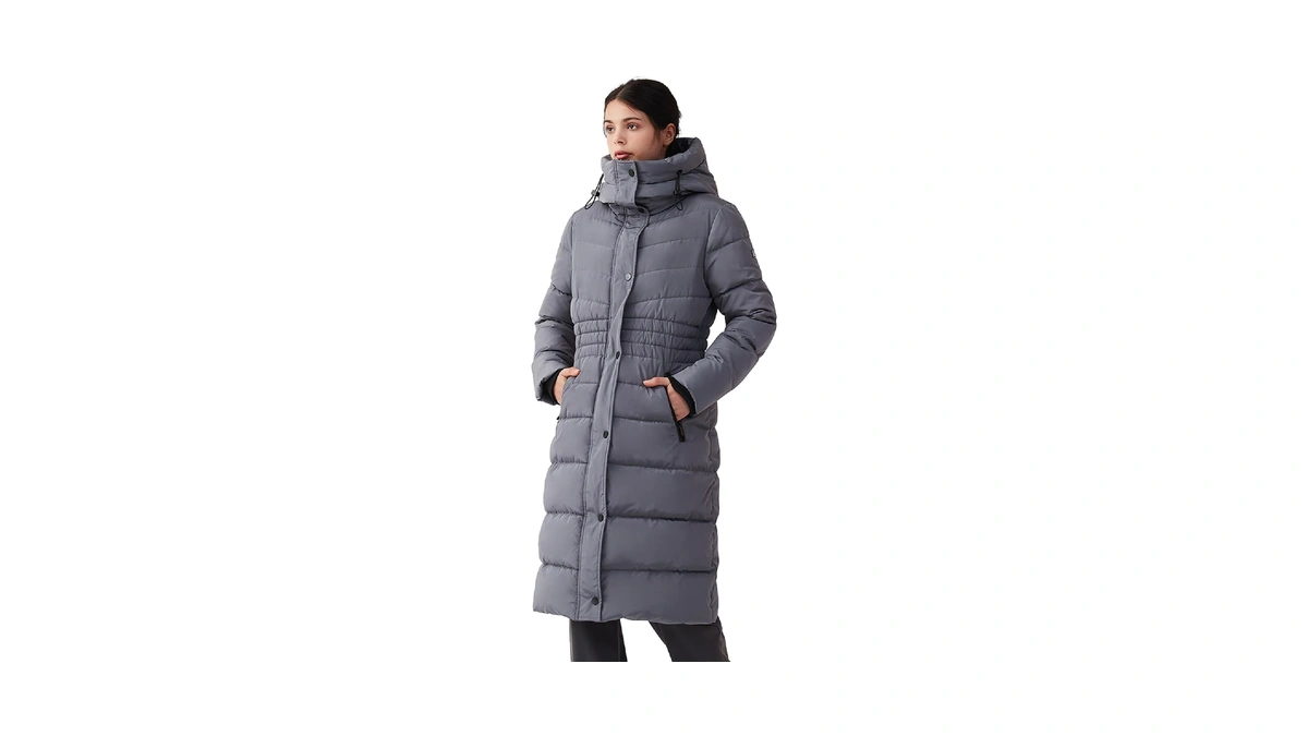 Ikazz Winter Warm Coats, Women's Winter Windproof Down Long Quilted