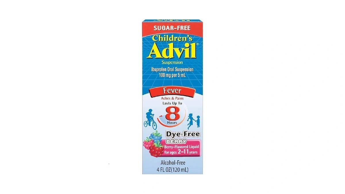 Children's Advil Pain Reliever And Fever Reducer, Dye Free And