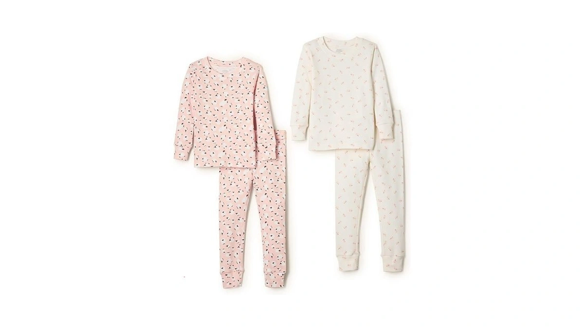 Amazon Essentials Unisex_baby Tight Fit Cotton Pajama Two-piece Set (2