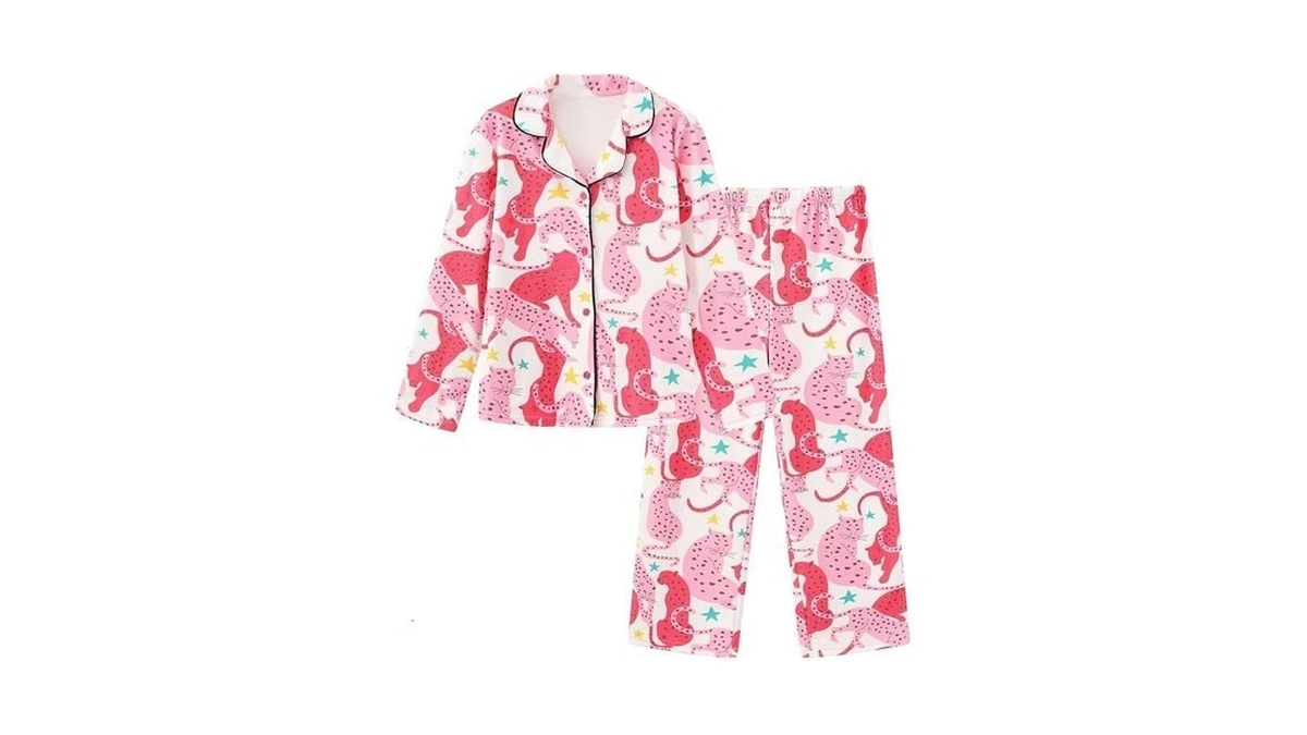 Btpeihtd Girls Pajamas Sets Micro Fleece Pjs Long Sleeve Top