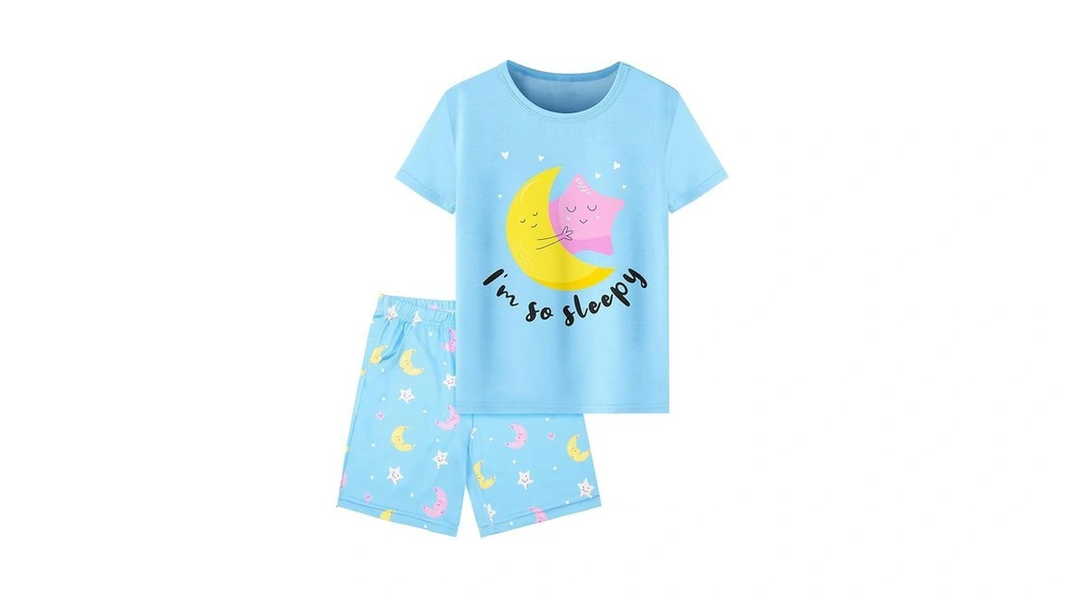 Sylfairy Girls Pajamas Short Sleeve Toddler Summer Short Sets Sleepwear