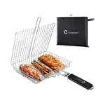 Jy Cookment Grill Basket Stainless Steel With Portable Removable Handle,