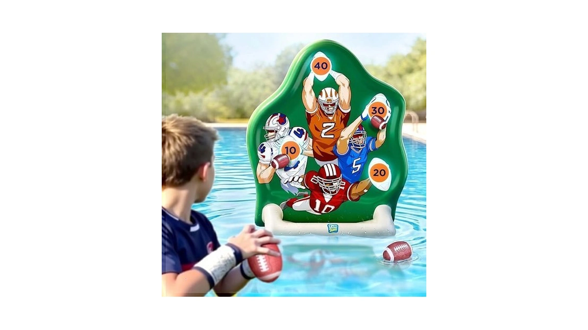 Funscape Kids Inflatable Football Pool Toy, Fun Swimming Pool Soft
