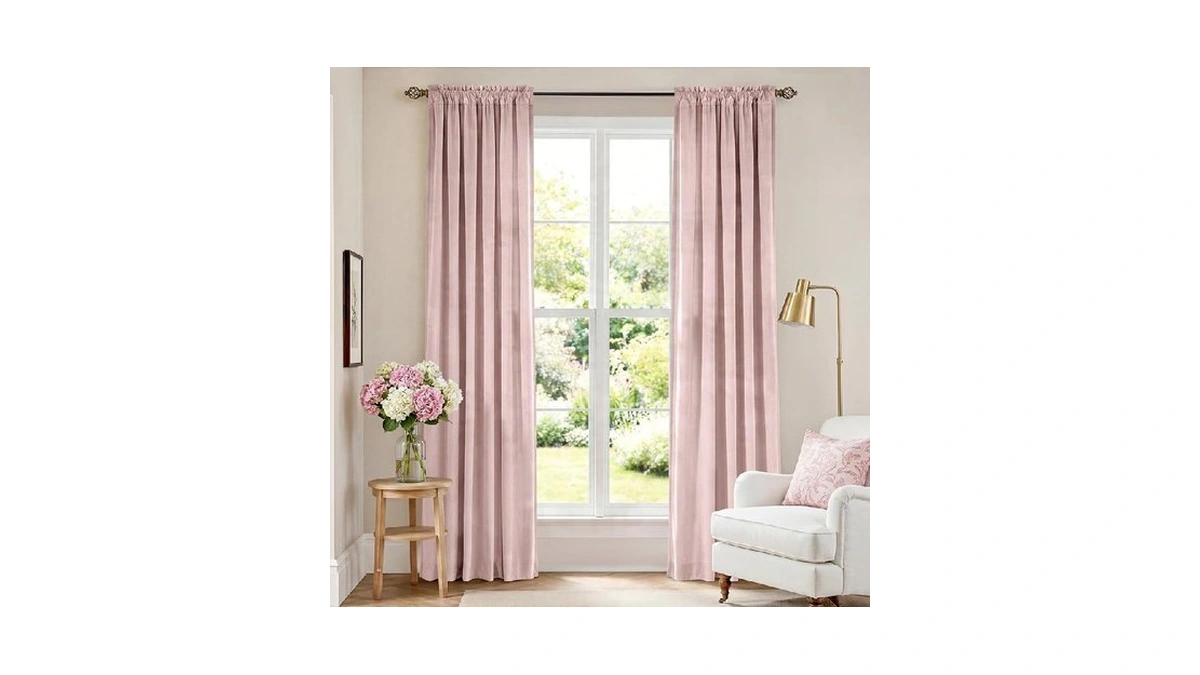Lazzzy Blackout Curtains Thermal Insulated Room Window Drapes Super Soft