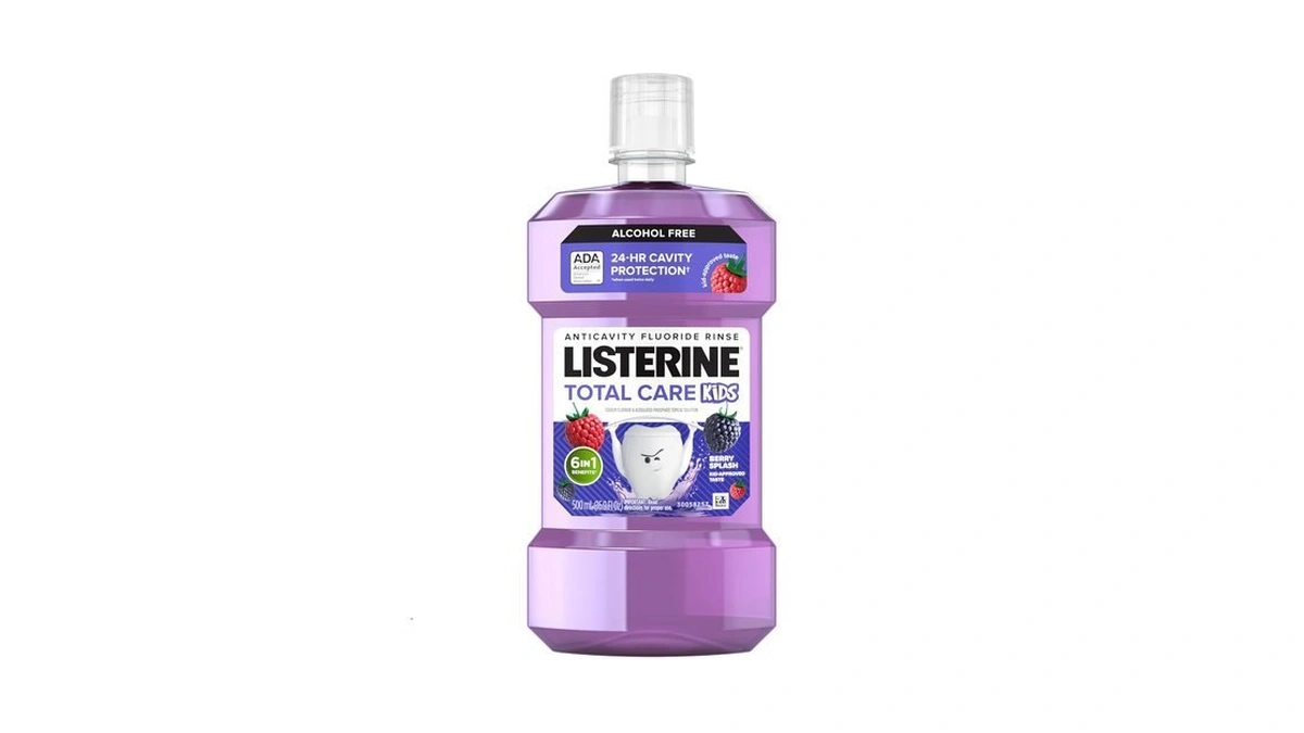 Listerine Total Care Kids Mouthwash, Ada Accepted, Alcohol-free Anticavity Fluoride