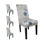 Jqinhome Pattern Chair Covers For Dining Room Set Of 4,