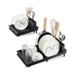 Aiduwanfu Small Expandable Dish Drying Rack, Adjustable Dish Drainer For