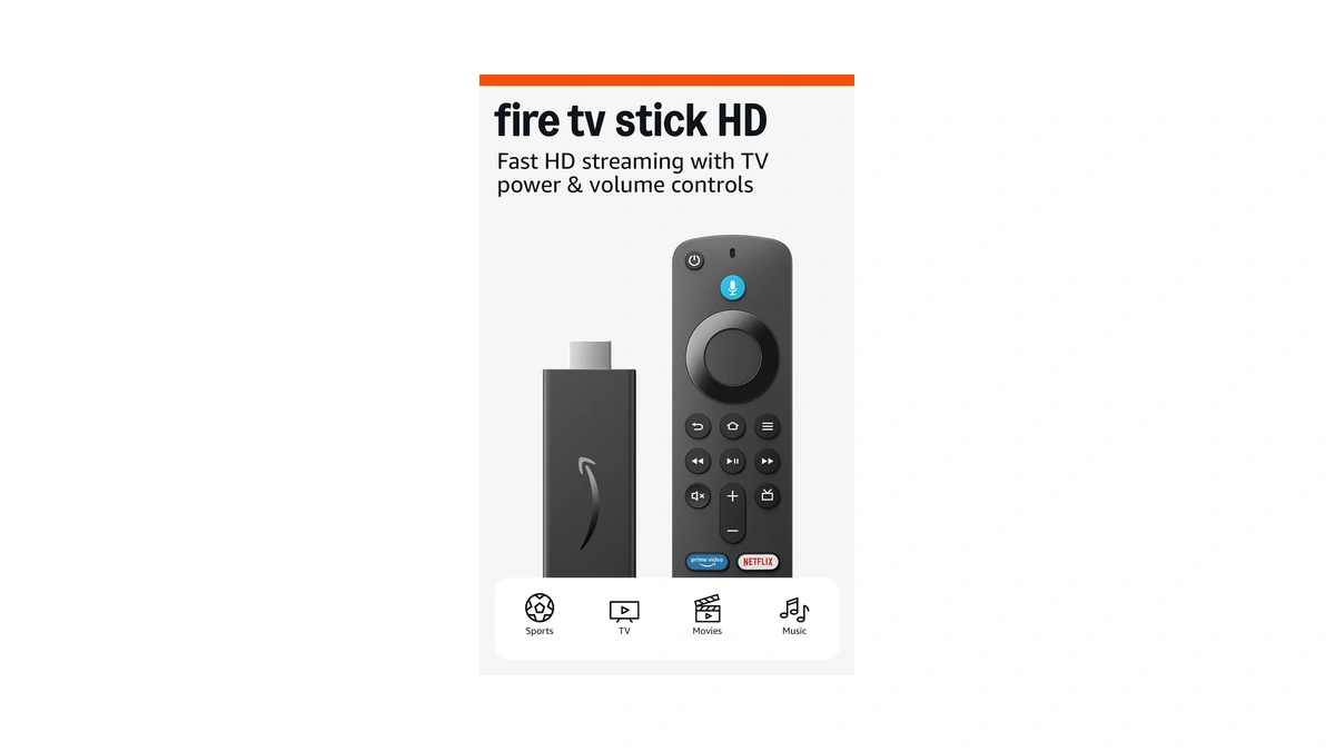 Like-new Fire Tv Stick Hd, Free And Live Tv, Alexa