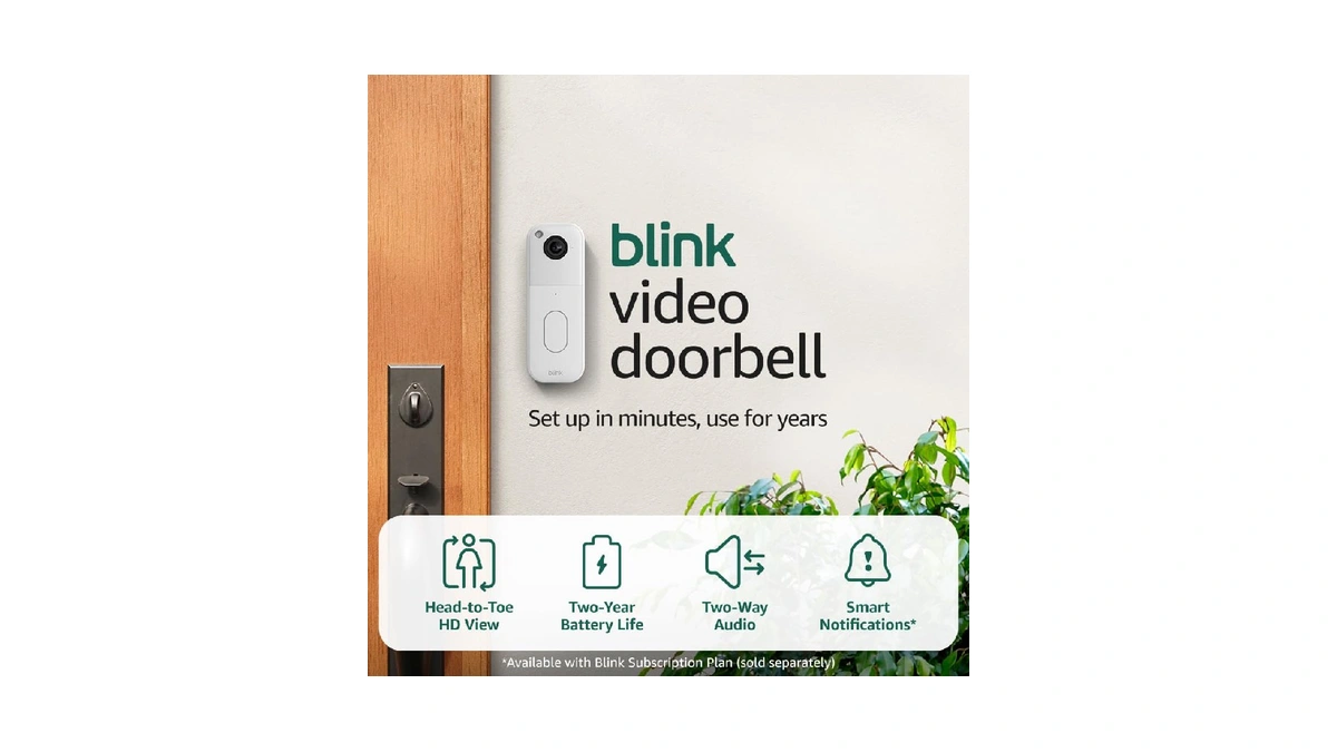 Blink Video Doorbell + Outdoor 4 Xr – Wireless Smart