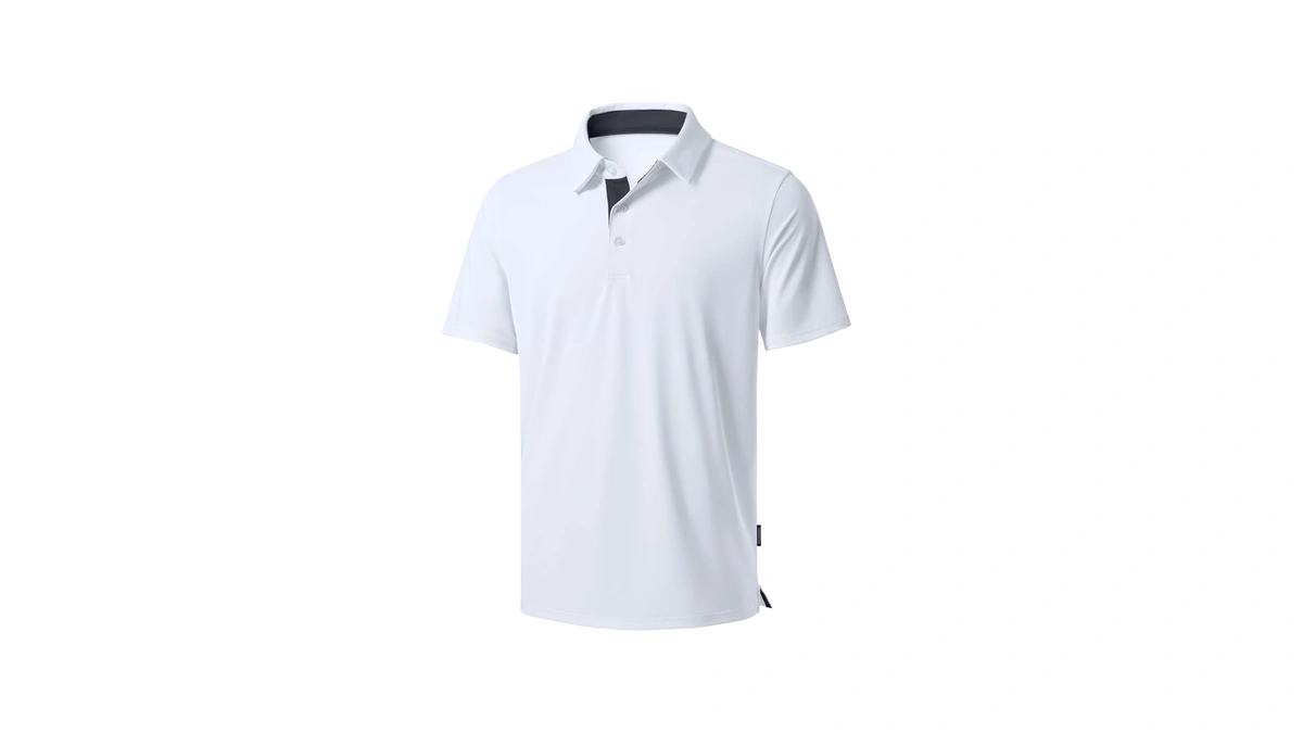 Men's Golf Shirts Dry Fit Moisture Wicking Performance Short Sleeve
