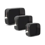 Yopcdj 3pcs Clear Makeup Bag Set, Waterproof Tpu Purse Organizer