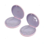 Maoerdental 2 Pack Retainer Case,aligner Case With Vent Holes, Compatible