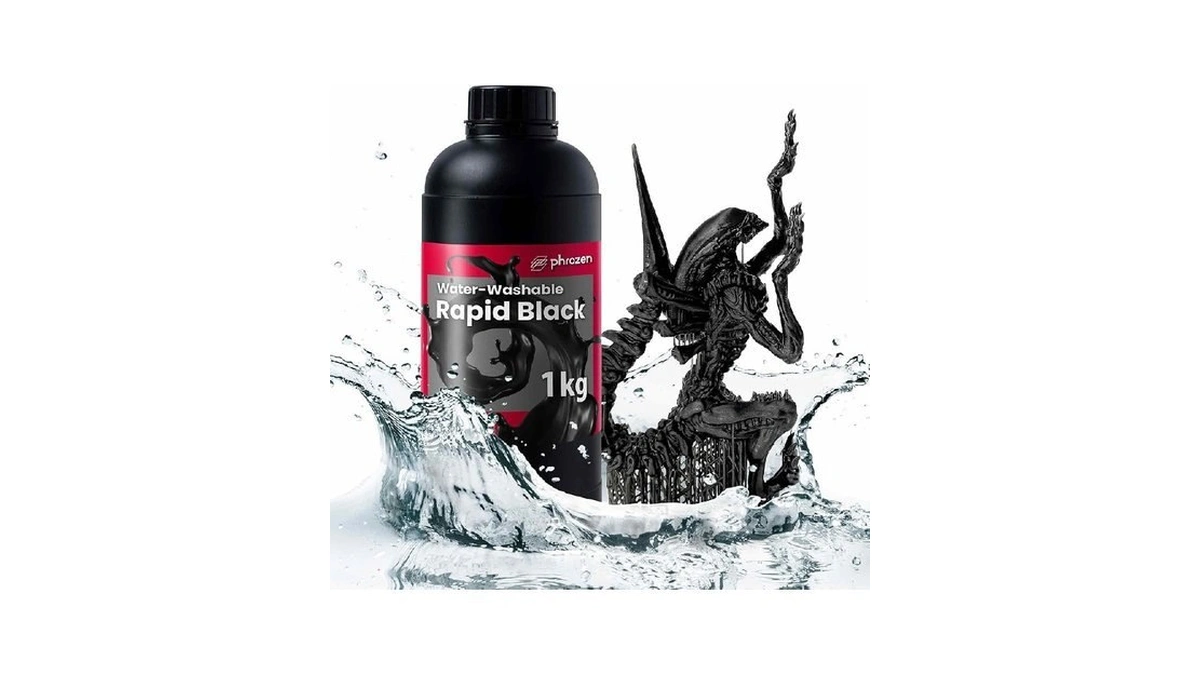 Phrozen Water-washable 3d Printer Resin [rapid Black], 405nm Lcd Uv-curing