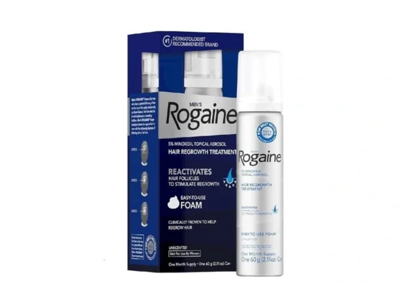 Men's Rogaine 5% Minoxidil Foam For Hair Regrowth, Topical Hair