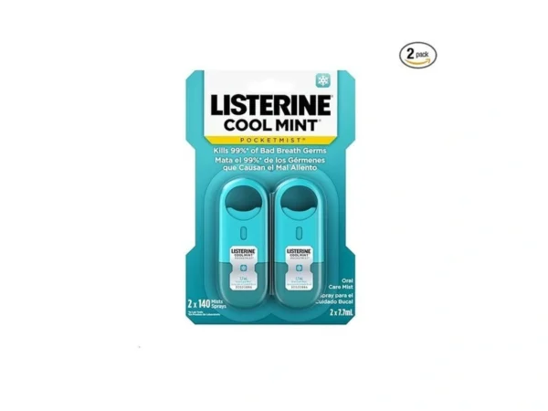 Listerine Cool Mint Pocketmist, Oral Care Mist For Fresh Breath,