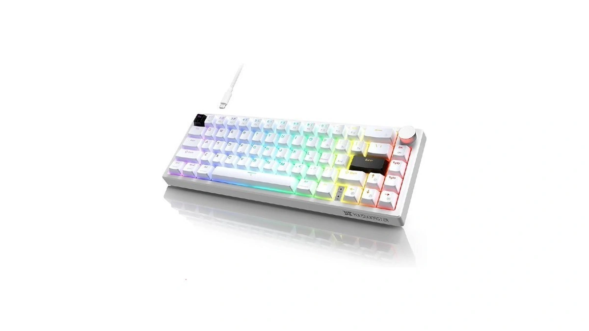 Yousuomaster X82 Wired Gaming Keyboard With Volume Knob,60% Mechanical Keyboard