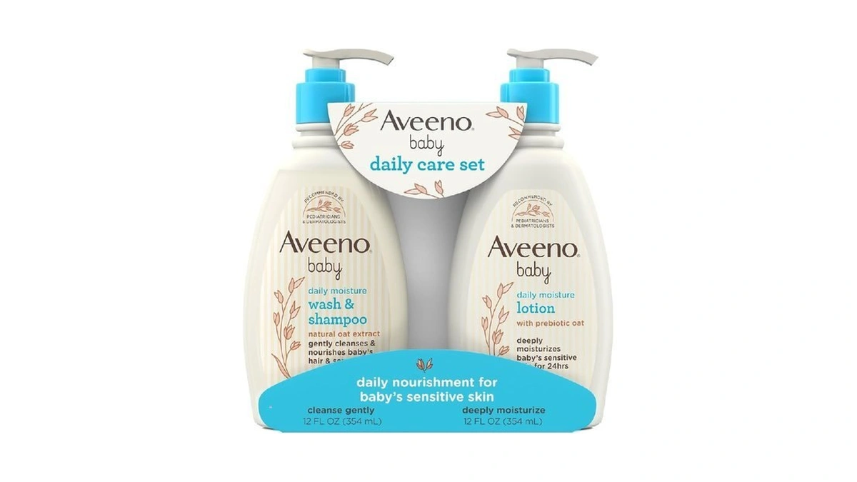Aveeno Baby Daily Care Gift Set With Oat Extract &