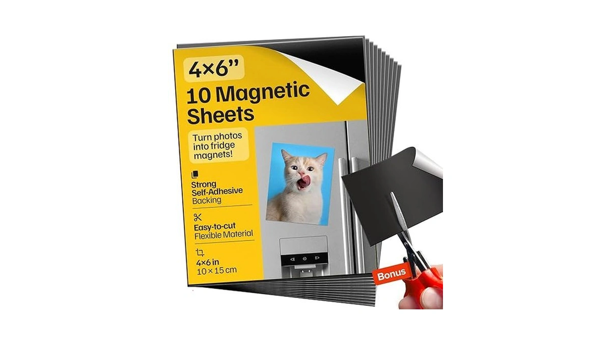 Strong Self-stick Adhesive Magnetic Sheets 10 Pcs (4x6/10x15cm) – Magnetic