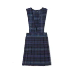 French Toast Girls' Plaid V-neck Pleated Jumper, Blue & Red