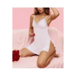 Reoria Women's Lingerie Sexy Lace Spaghetti Strap Nightgown Sleepwear Babydoll