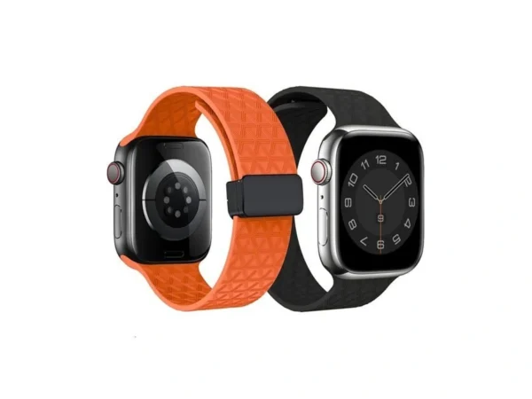 2 Packs D-buckle Sport Bands Compatible With Apple Watch Band
